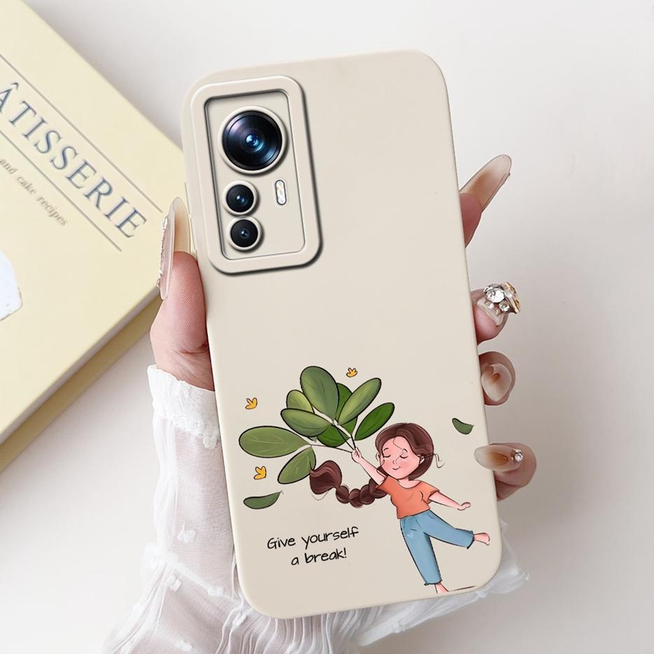 For Xiaomi 12T Pro Case Cute Cartoon Fashion Painted Cover Soft Silicone Phone Case For Xiaomi Mi 12T Pro Mi12T 5G Fundas Bumper