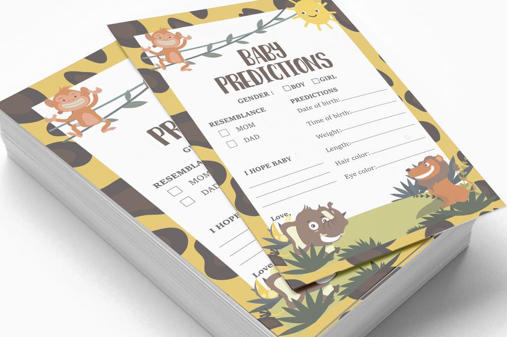 Inkdotpot 50 BabyA  AlphabetA  ABCA  GameA  Jungle Animals Baby Shower Game Gender Neutral Party