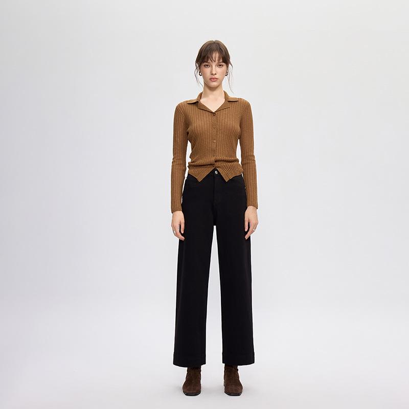 New 2025 Women s High-Waisted Black Stretch Jeans - Slimming and Versatile 28