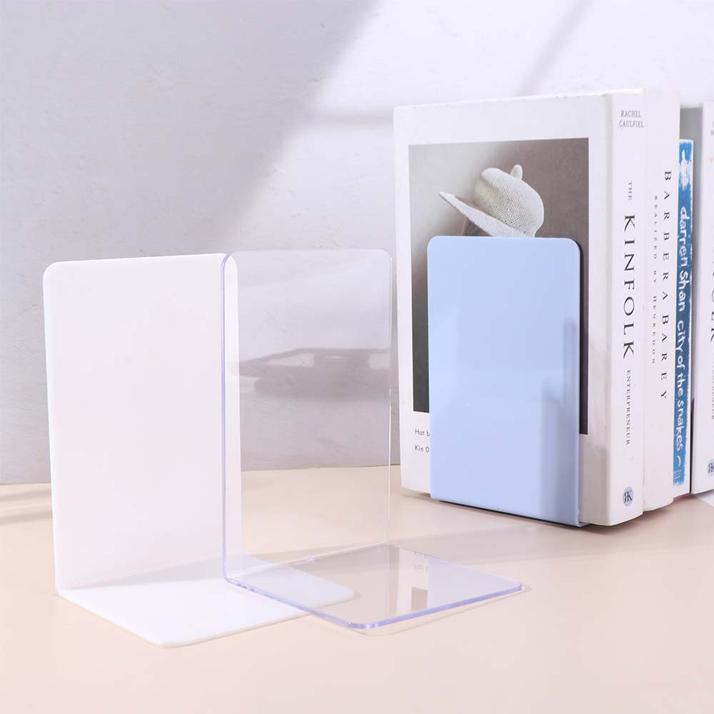 Book Holder L-shaped Desk Bookends Durable Display Book Stand Simple INS Book Support Rack Magazine