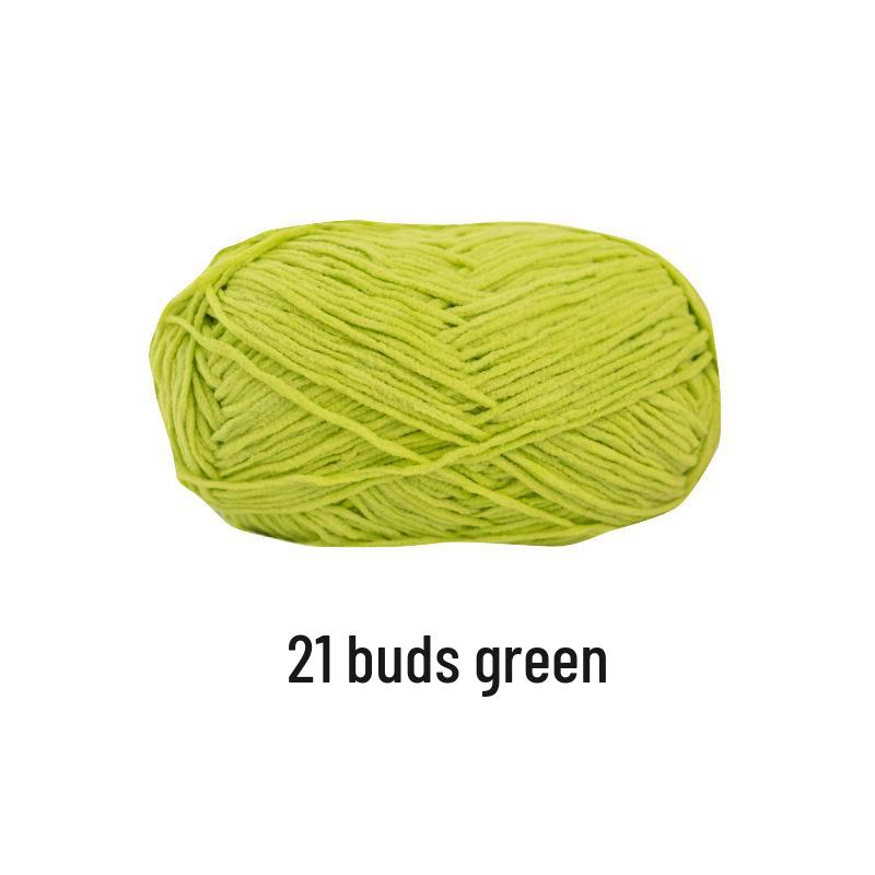 Xuefeier Chenille Gold Velvet Hand-Knitted Bag Doll Yarn Kit