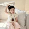 Floral Ruffled Baby Girl T-Shirt and Pants Set - 2026 Summer Collection