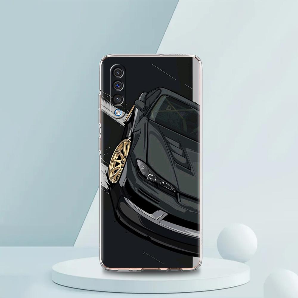 Japan JDM Sports Cars Phone Case For Samsung A16 A14 A12 A22 A32 5G A34 A42 A52 A54 A50 A70 A30 A40 A20E A02S A04S A06 Cover