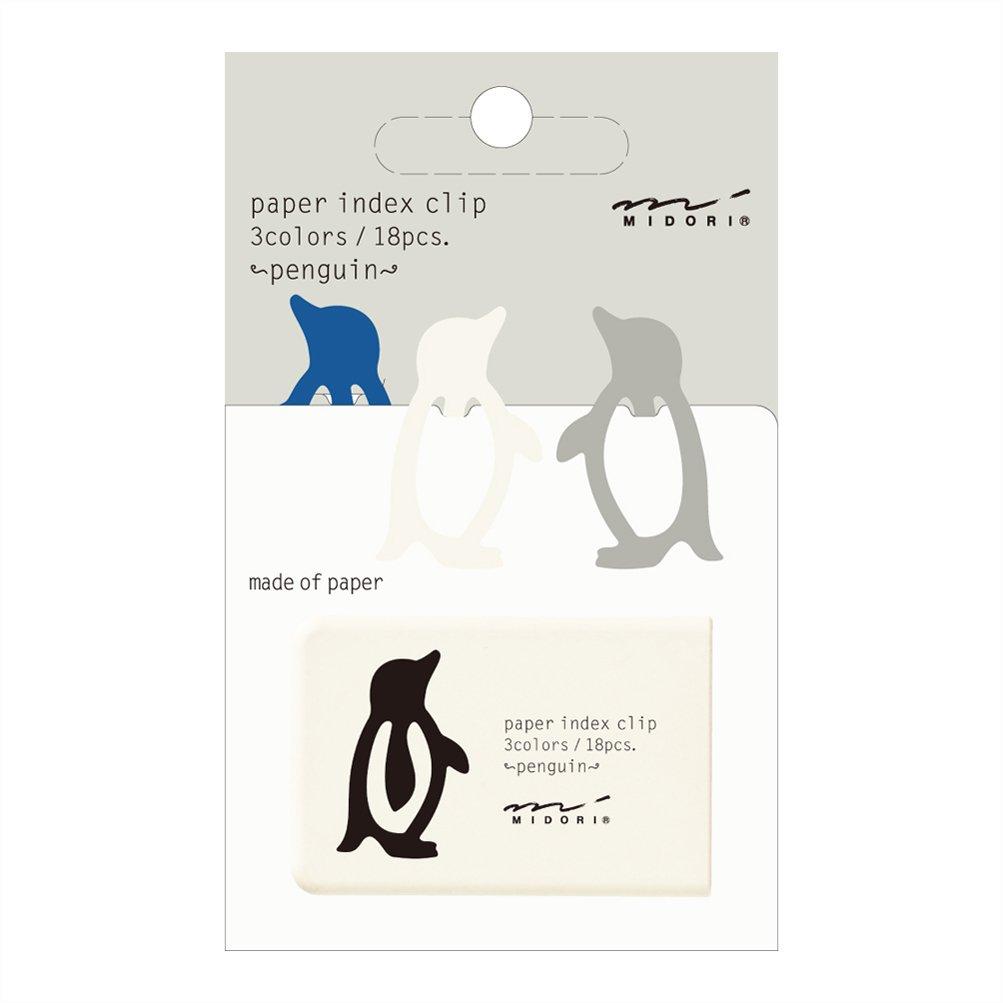Midori Clip Index Penguin Pattern 43239006