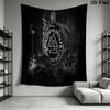 Spirit Tapestry Warrior Wisdom Decor Tapestry Wallmounted Background Cloth Background Cloth Wall Covering Decoration Background Wall Hanging Cloth