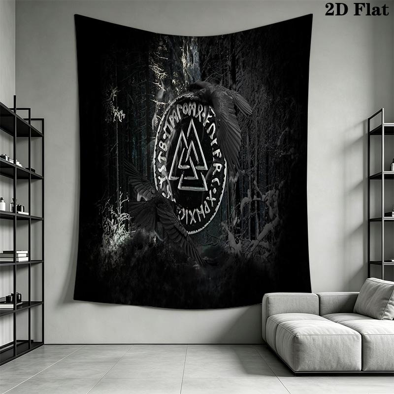 Spirit Tapestry Warrior Wisdom Decor Tapestry Wallmounted Background Cloth Background Cloth Wall Covering Decoration Background Wall Hanging Cloth