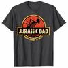 Grafiche Meme Divertenti Jurassic Dad Maglietta Unisex 100% Cotone Unisex di Alta Qualità Oversize Hawaiana Moda Lusso Maglietta a Girocollo