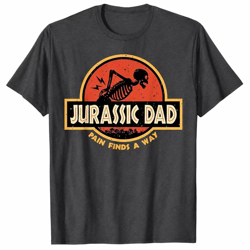 Grafiche Meme Divertenti Jurassic Dad Maglietta Unisex 100% Cotone Unisex di Alta Qualità Oversize Hawaiana Moda Lusso Maglietta a Girocollo