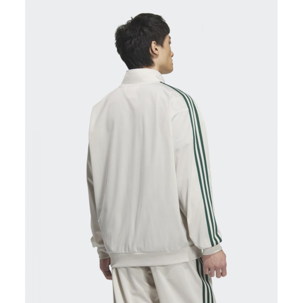 Adidas Bb Track Top   Light Beige  Green Jd5266