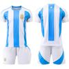 Argentina Home Stadium No.10 & No.11 Di Maria Jersey Set Kids Adult Fans Replica Football Uniform