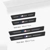 4P/Set Car Stickers Carbon Fiber Decal Door Sill Scuff Plate Covers Car Threshold Decor Trim For BMW M M3 M5 E90 E91 E60 F10 F30 pdcr06