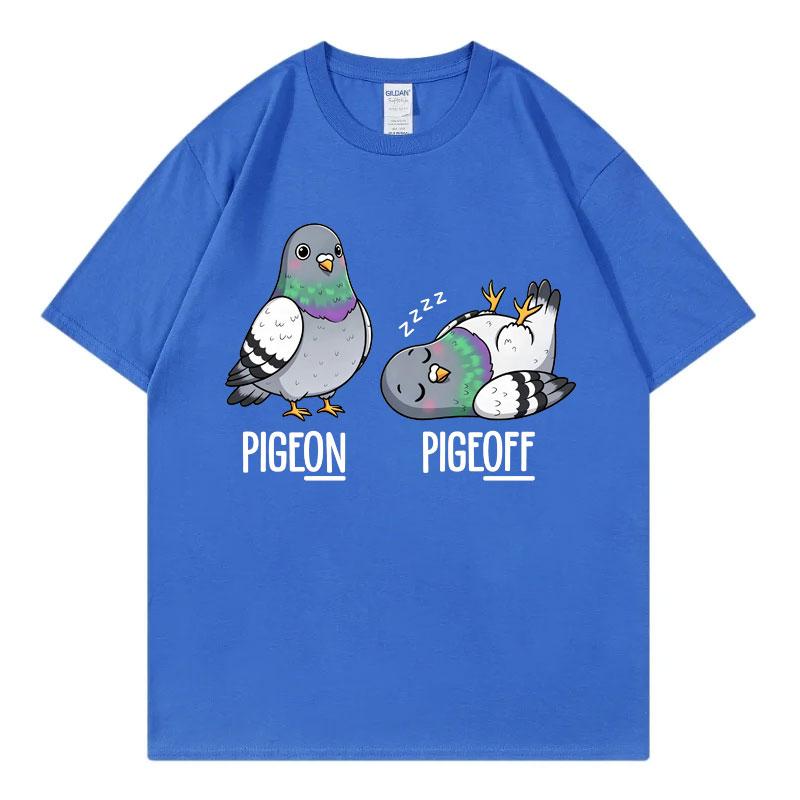 Taube An Taube Aus Lustiges Vogel Meme T-Shirt Hohe Qualität Mode Übergroßes T-Shirt Unisex Unisex Freizeit 100% Baumwolle Sommer T-Shirts