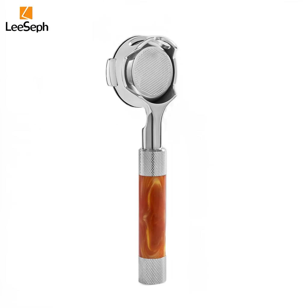58mm Bottomless Portafilter for E61 Group Head 2 Ears, Portafilter with Stainless Steel Filter Basket, Coffee Accessories