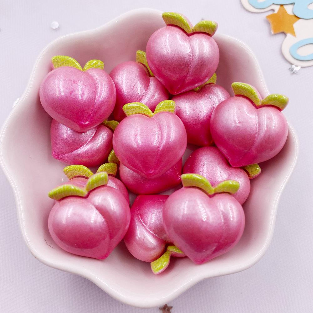 10pcs Colorful Resin Rainbow Love Lollipop Flower Fruit Vegetable Fruit Figurines Flat back Scrapbook DIY Jewellery Decor Crafts