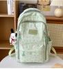 Schoolbag Korean Version Backpack for Women Ins Small Fresh Schoolbag High Junior High School College Student Large Capacity Simple Casual Backpack