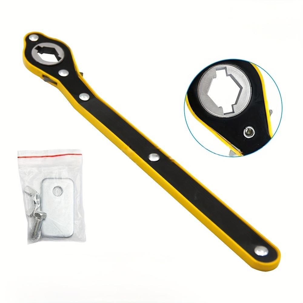 1PC  Heavy Duty Metal Tire Jack Wrench 360 ° Rotating Knob Rust Proof Long Handle Scissor Jack for Easy Removal and Installation Tools