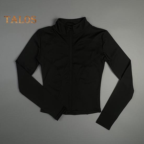 Dámská sportovní bunda na zip s vysokou elasticitou bunda na jógu s límečkem na hubnutí fitness top pro běžecké cvičení jógy