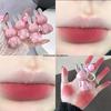 GEGE BEAR Pink Bunny Velvet Mist Lip Cream Matte Autumn and Winter Show Color Lift Color Pendant Lipstick Lip Glaze
