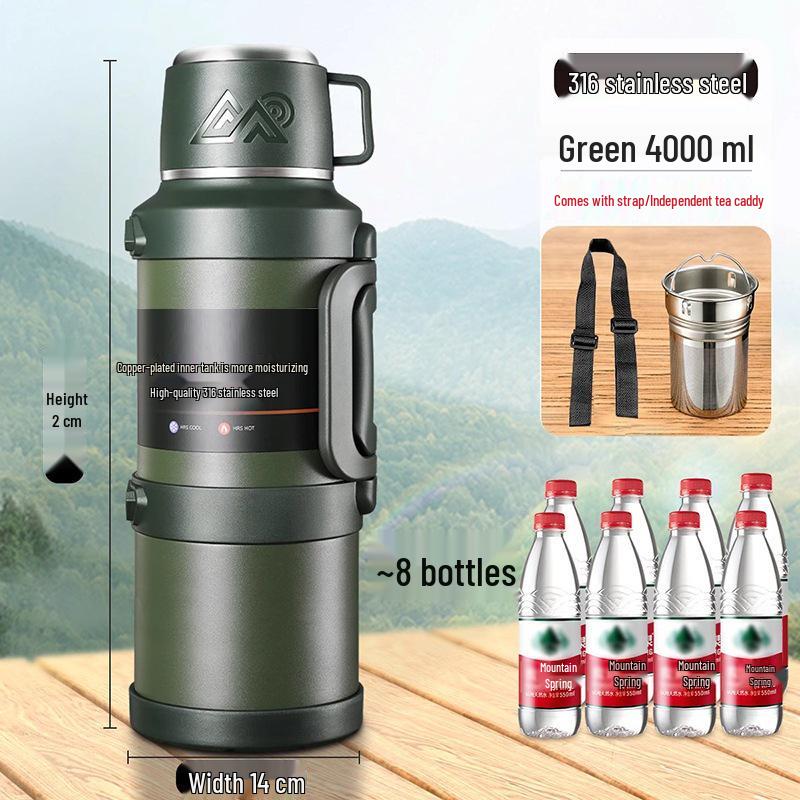 Thermos 316 Stainless Steel Travel Kettle with Large Capacity