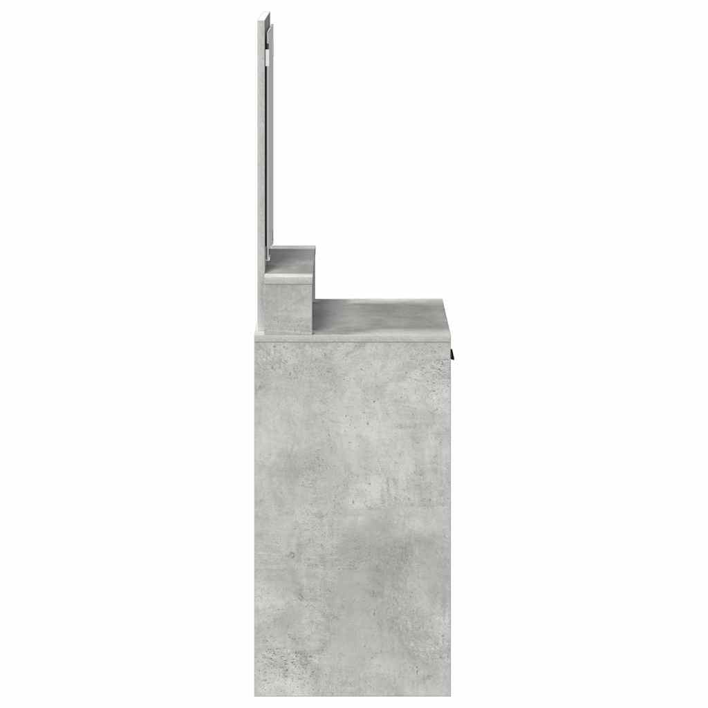 Makeup Table Concrete Grey 50 x 41 x 140 cm Particleboard