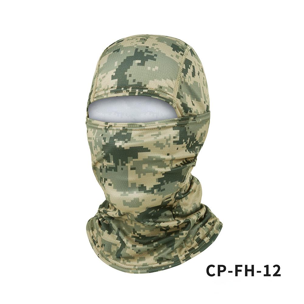 Camouflage Fleece Head Cover Outdoor Cycling Mask Mountaineering Cold Hat Sun Protection Sun Shading Quick Drying Warm Masks