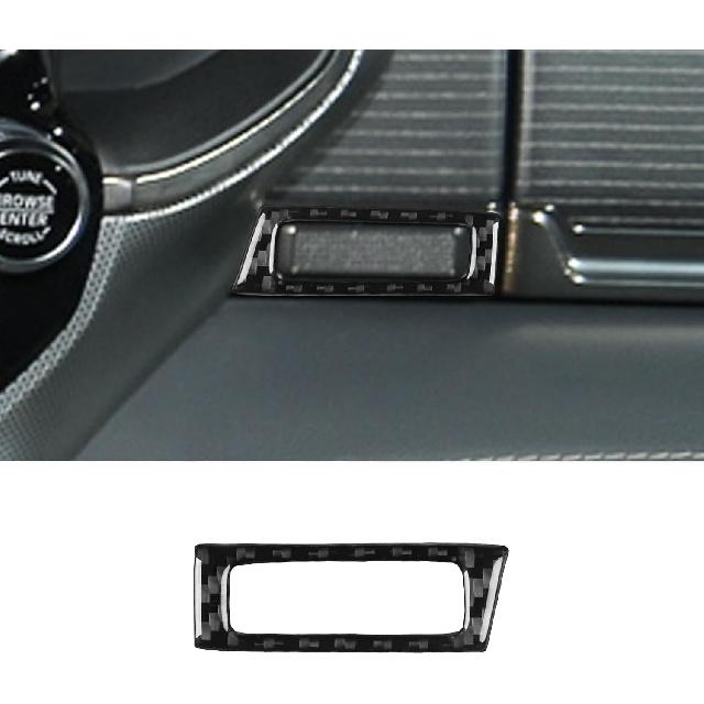 4pcs Carbon Fiber Car Window Lift Switch Cover Stickers Compatible with Dodge RAM 1500/2500/3500 2019-2023 Crew Cab, Door Glass Control Panel Trim