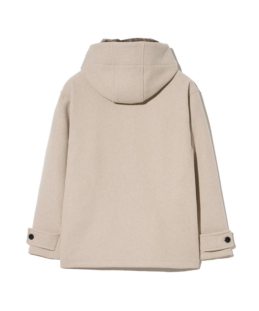 Yale Wool Blended Short Duffle Coat_Light Beige