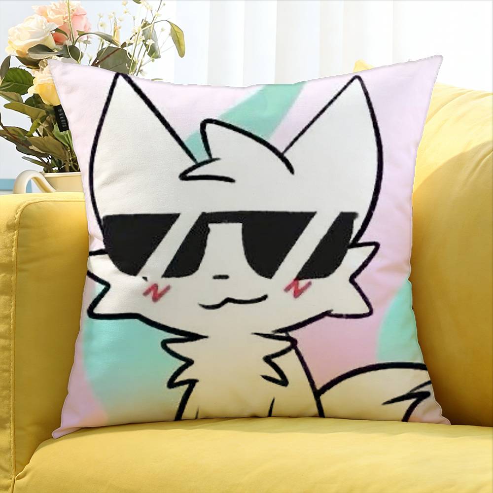 

Silly Cat BBoykisser World Various Sizes Square Pillow Case For Car Home Bedchamber Decor 30X30cm