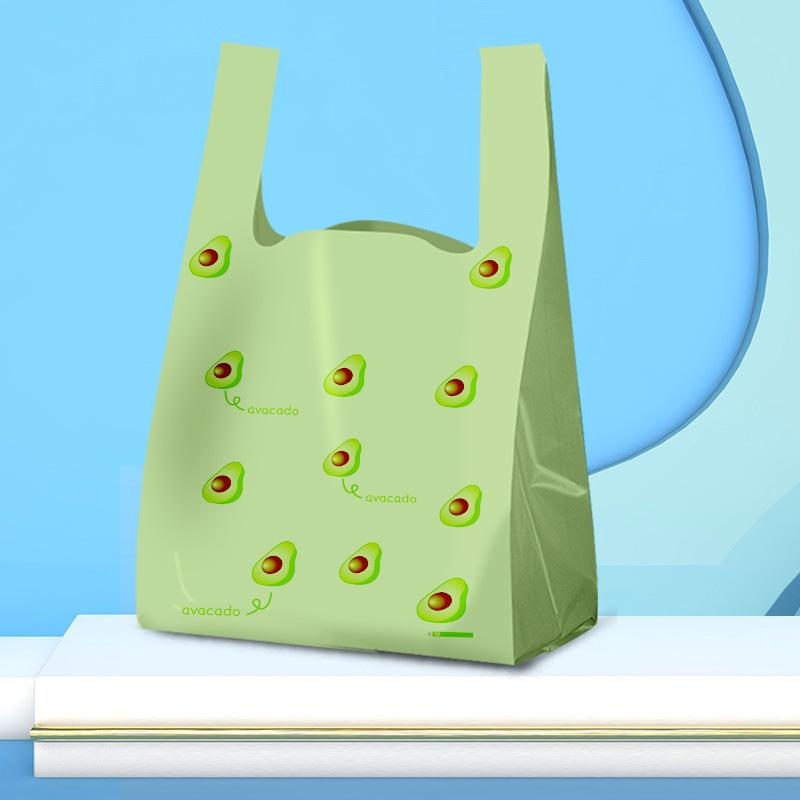 Kolorowa Jednorazowa Pogrubiona Plastikowa Torebka na Wynos i na Zakupy