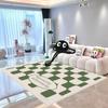 Carpets for Living Room Black and White Plaid Simple Rug Modern Beige Home Decoration Bedroom Carpet Large Area Soft Floor Mat