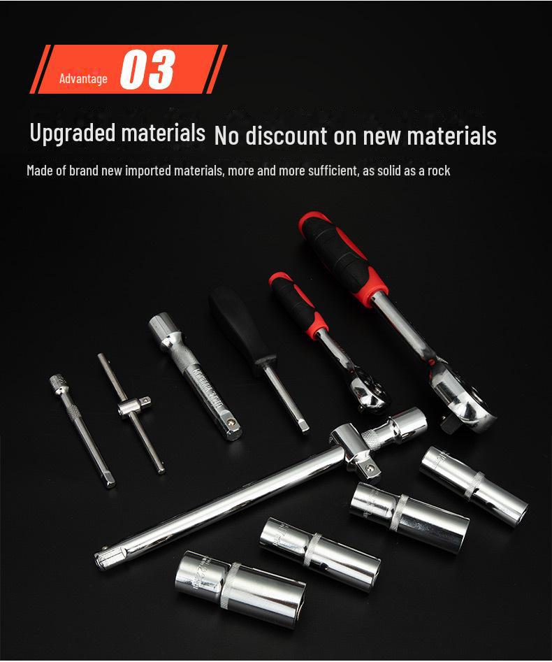108-Piece Socket & Wrench Set for Auto Repair