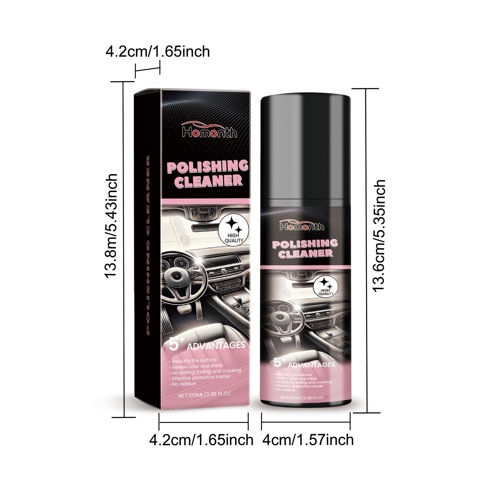 

100ml Auto Interior Polish Car Shine Cleaner Interior Detailer Spray Protective Color Fading Repair Car Care Detailing Spray