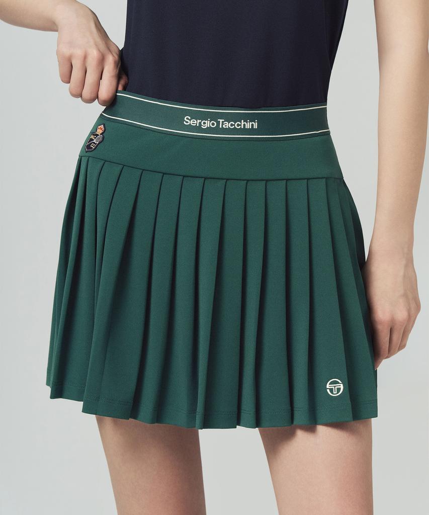 SERGIO TACCHINI W Mc Scratch Staff Pleated Skirt (D.Green)
