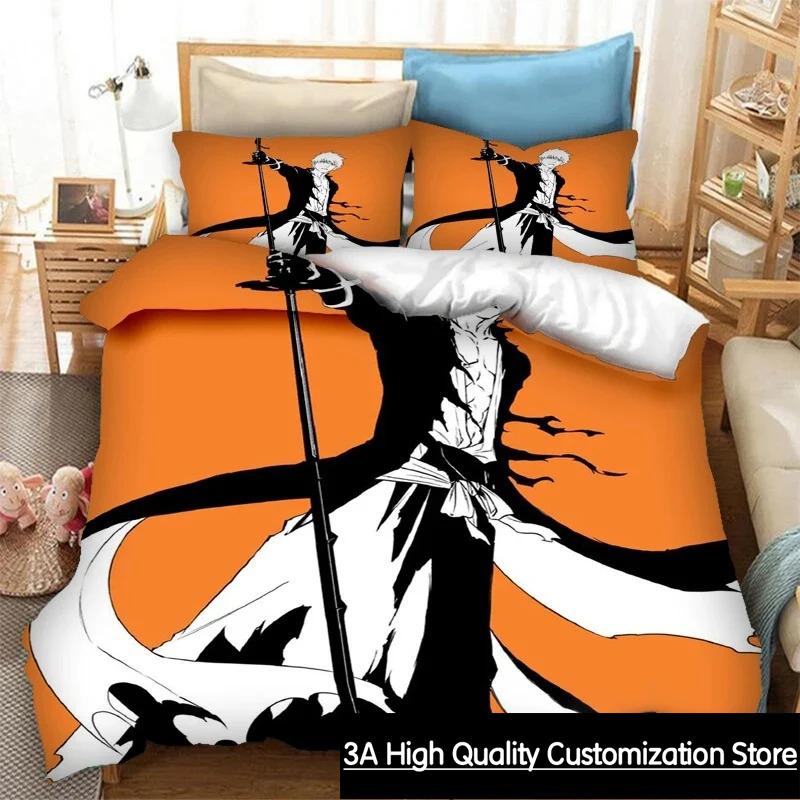 Comforter Anime Bleach Thousand-Year Blood War Bedding Set Double Twin King Comforter Boys Girls Adults Bedroom
