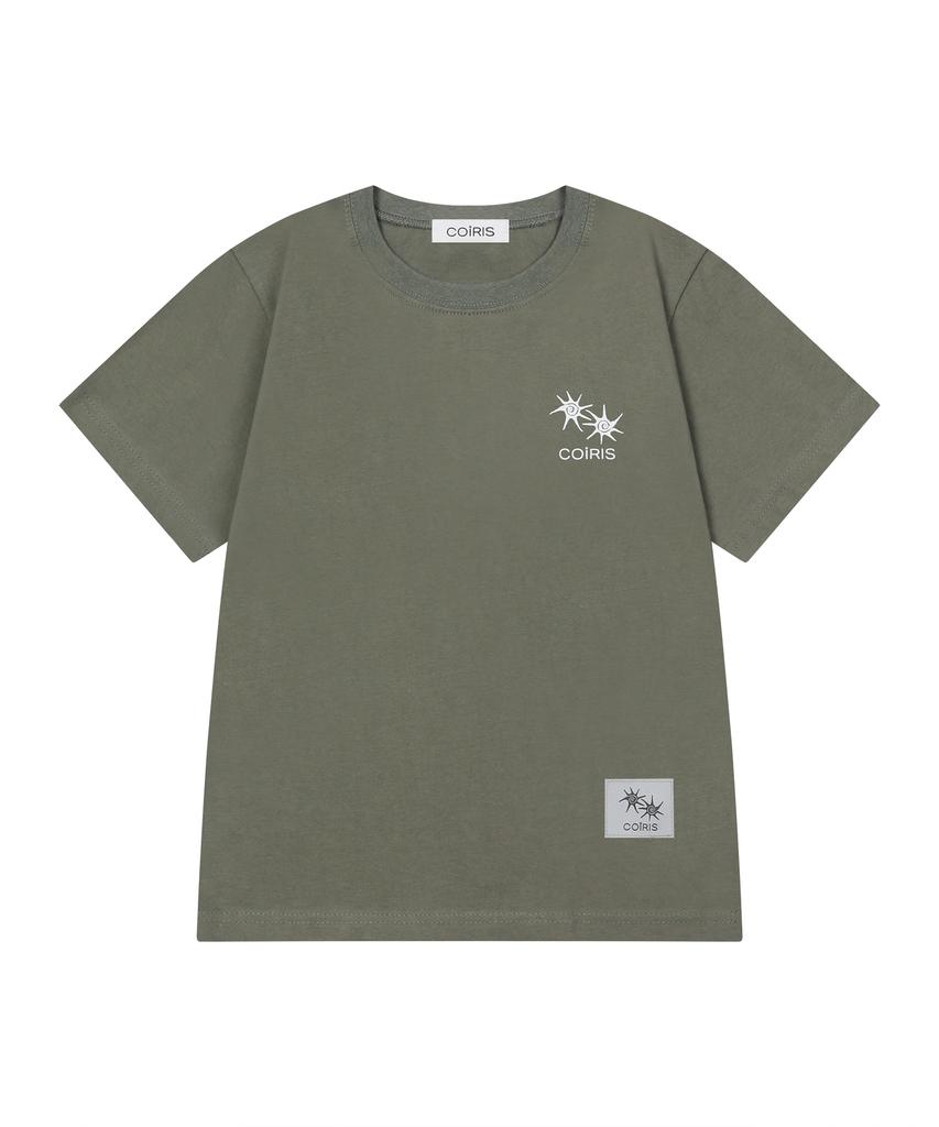 Koiliseu Rowneck Back Lettering Short Sleeve T-Shirt (3 Colors)