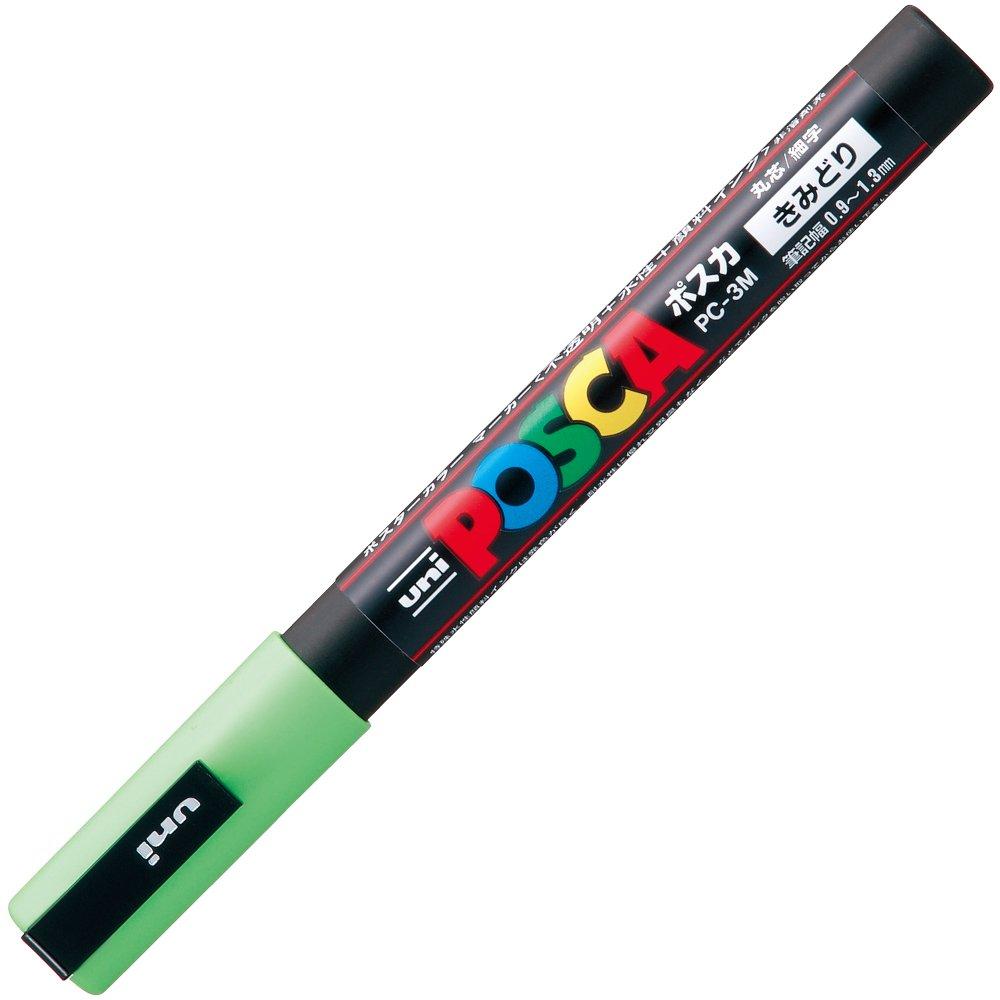 

Mitsubishi Pencil Posca Fine Round 10 Pens Water-Based Pen, Point, Tip, PC3M.5, Yellow-Green,