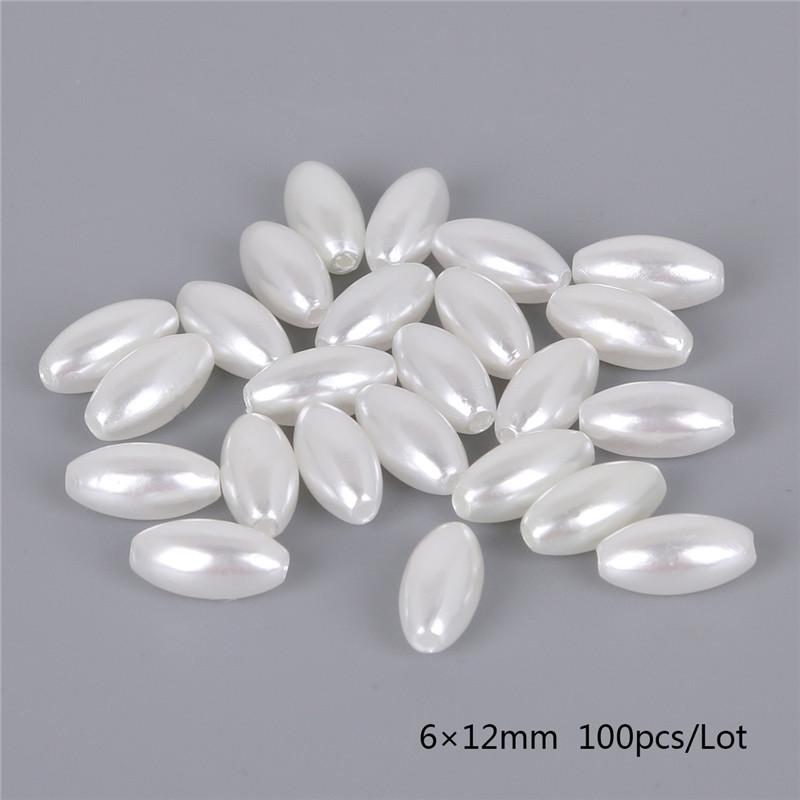 Белые бусины из слоновой кости 6*12mm white