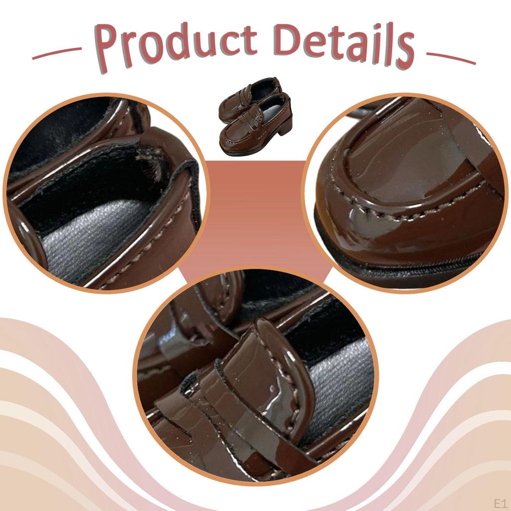1/4 BJD Doll Shoes 16inch-18inch Collectible Women Action Figures Miniature Model Decoration Loafers