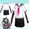 Danganronpa Ibuki Mioda Cosplay Costume Set Stylish Uniform Dress And Wig Combination