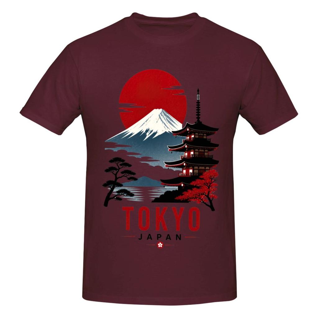 Tokyo Print Trendy T Shirts Graphic Y2k Gifts Cotton Unisexs Wounisex T Shirts Clothing
