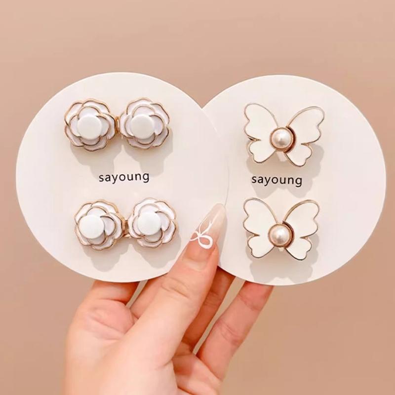 Butterfly Jeans Button Adjustable Clips For Pant Skirts Waist Tightener Buckle Snap Button Adjuster Pants Pin Retractable Button