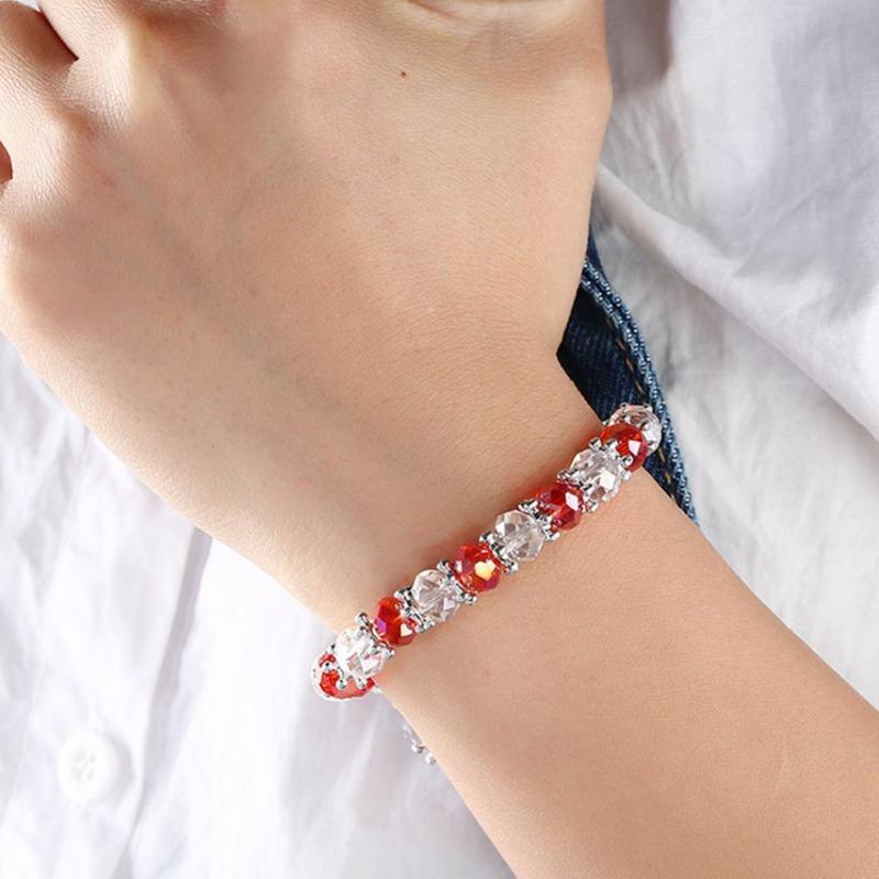 Elegant Beaded Bracelet with Sparkling Elements for Women - Perfect for Birthdays and Anniversaries
