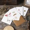 20p Chinese Ancient Style Greeting Card Birthday Gift Handwritten Greeting Card Envelope Ink Wash Postcard Holiday Greeting Card