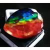 Fabulous Natural Ammolite Opal-Like Organic Doublet 50+ Ct Certified Gemstone