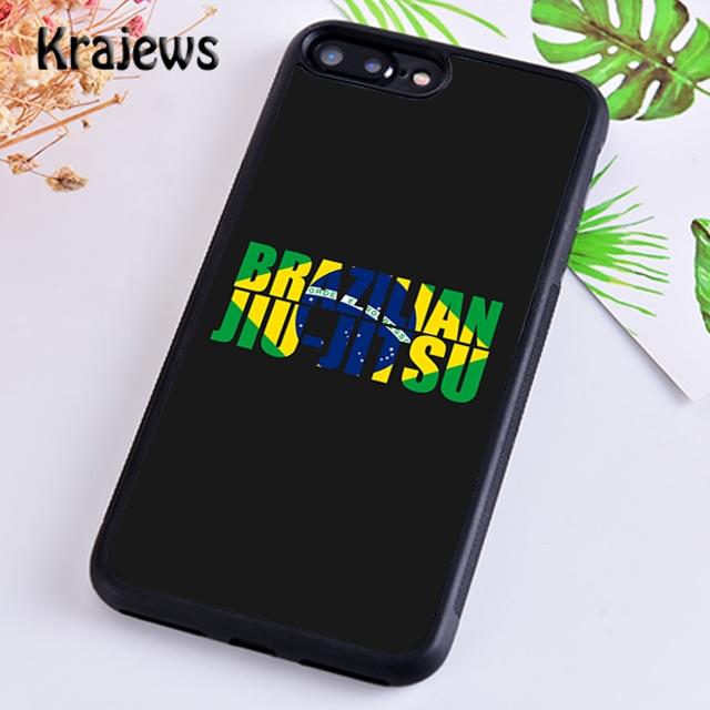 Krajews BJJ Brazilian Jiu Jitsu Phone Case Cover For iPhone 16 15 14 plus XS XR 11 12 mini pro max coque Shell Fundas