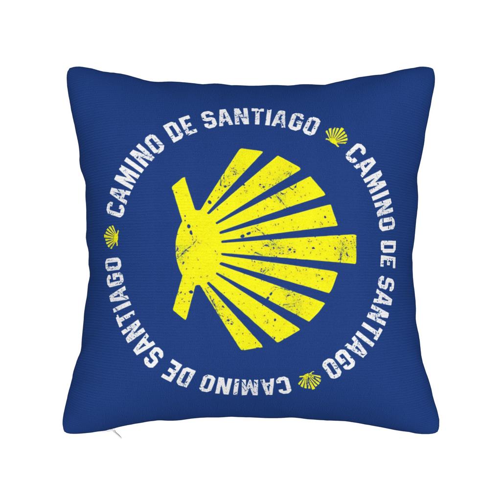 Camino De Santiago Square Pillowcases Polyester Car Shells The Way Movie Cushion Cover Cool Decor Pillow Cover 45*45