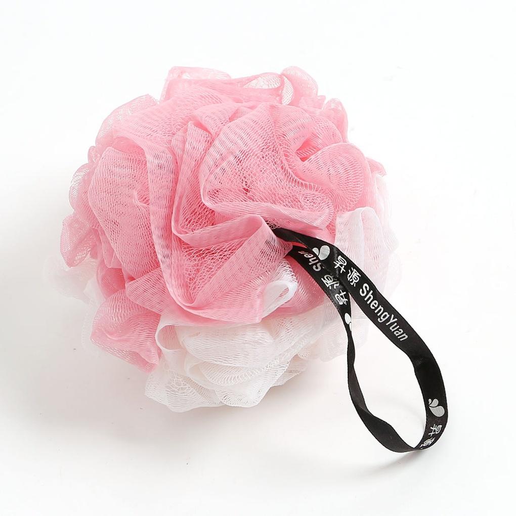 Kroppsbubbla Duschboll (Rosa beige) Badbubbla Duschhandduk