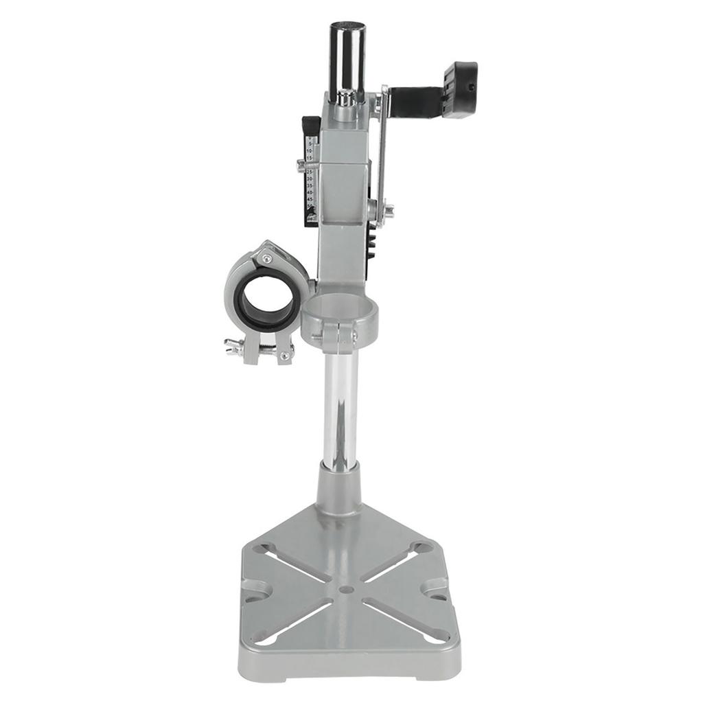 Clamp Drill Press Stand Workbench Repair Tool for Drilling Aluminum Base(Double Hole)
