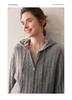 Women's Thickened Hooded Cashmere Cardigan - Autumn/Winter Fashion, Loose Cable Knit, Long Sleeve Base Layer