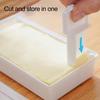 1Pc Butter Dish With Cover Butter Fresh-Keeping Box With Cutter Slicer Countertop Butter Box For Home Cheese Storage Box